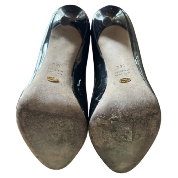 Sergio Rossi Patent Leather Black Heels - Picture 6 of 7